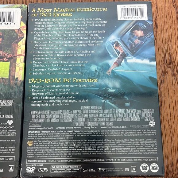 Harry Potter DVDs Sorcerer's Stone & Chamber of Secrets brand new still wrapped - Picture 6 of 6